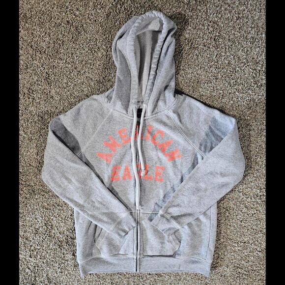 American Eagle Full Zip Hoodie MEDIUM - Picture 1 of 8